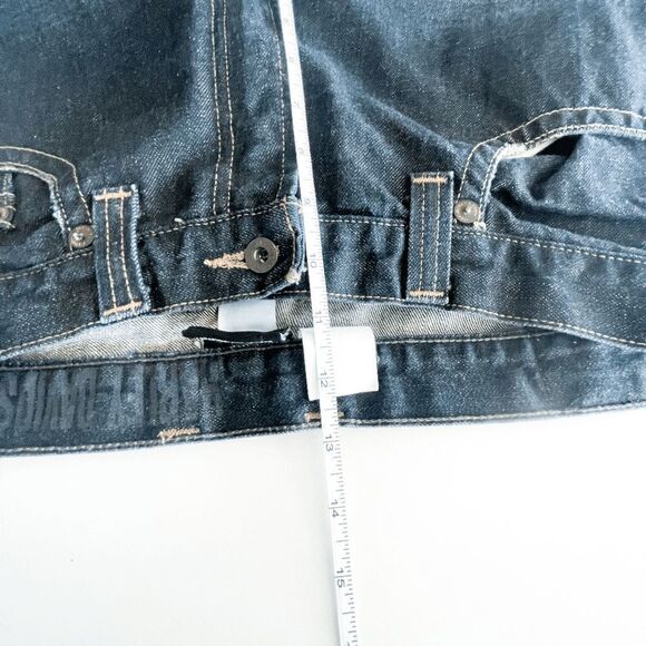 Harley Davidson Mens Denim Jeans Straight Leg Blue Wash Size 31 - Picture 6 of 10